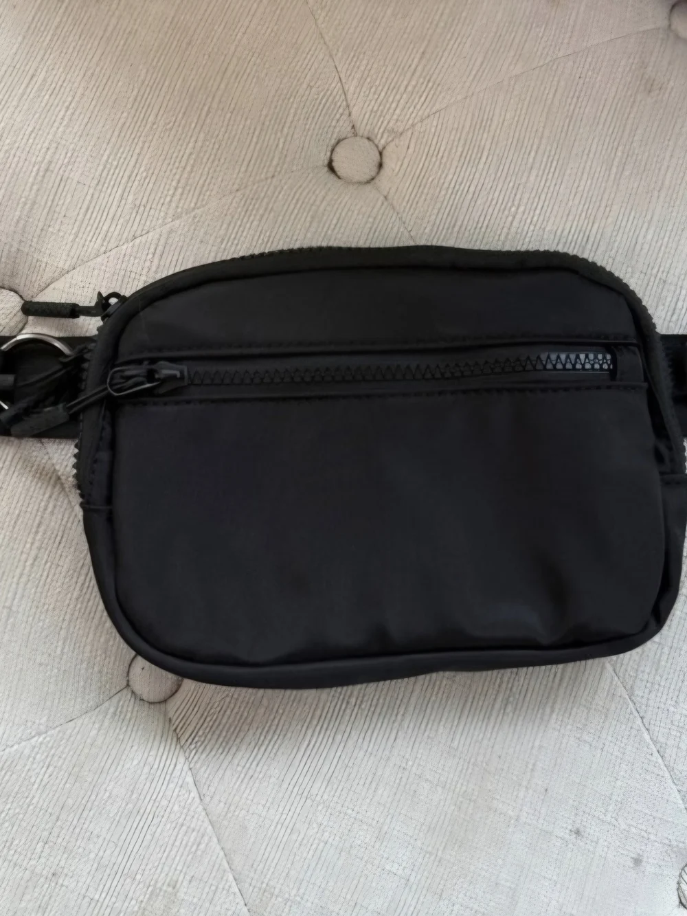 Womens Black Compact Crossbody Bag
